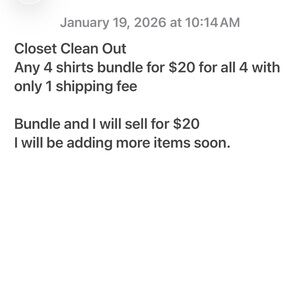 Bundles on shirts